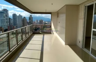 Apartamento com 3 suítes - 3 vagas - churrasqueira - lazer no emabré em santos / sp