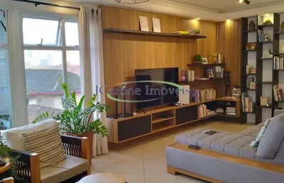 Apartamento alto padrão com 3 suítes , 3 vagas , varanda gourmet na pompéia em santos / sp