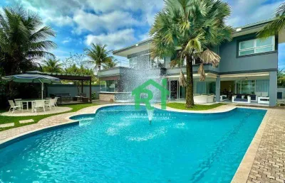 Casa com 6 dormitórios à venda, 900 m² por r$ 8.500.000,00 - acapulco - guarujá/sp