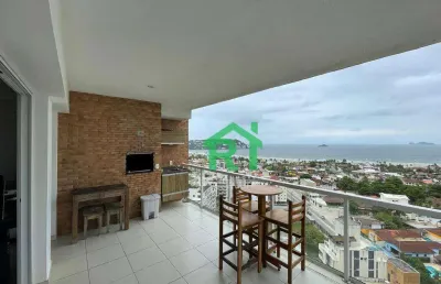 Apartamento vista para o mar, 2 dormitórios´(1 suíte), 2 vagas, área de lazer, enseada, guarujá/sp
