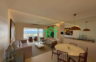 Apartamento beira mar, 4 dormitórios, 2 vagas, área de lazer, enseada, guarujá/sp