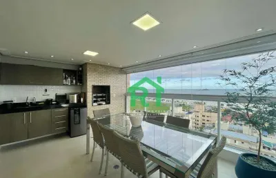 Apartamento beira mar, 3 dormitórios (1 suíte), 2 vagas, lazer, enseada, guarujá/sp