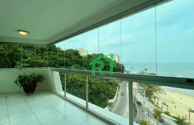 Apartamento frente mar com 3 quartos (2 suítes), 2 vagas e lazer à venda em jardim astúrias, guarujá | rocha imóveis guarujá