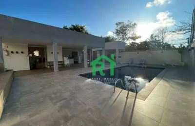 Apartamento na praia, 2 dormitórios (1 suíte), 1 vaga, lazer completo astúrias, guarujá/sp