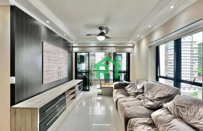 Apartamento reformado, 3 dormitórios, 2 vagas, lazer, pitangueiras,guarujá/sp.