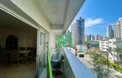 Apartamento com 2 dormitórios, 1 vaga, jardim astúrias, guarujá/sp