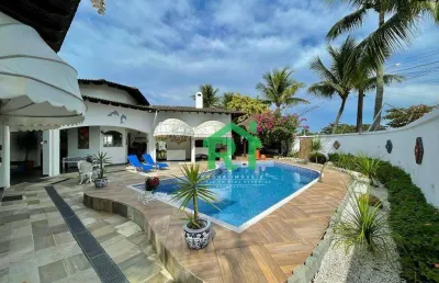 Casa com 7 dormitórios (6 suítes), 3 vagas, lazer, enseada, guarujá/sp