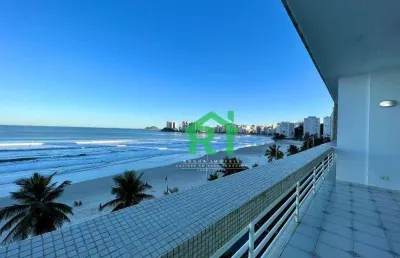 Apartamento frente mar com 3 dormitórios (1 suíte), 1 vaga, pitangueiras, guarujá/sp