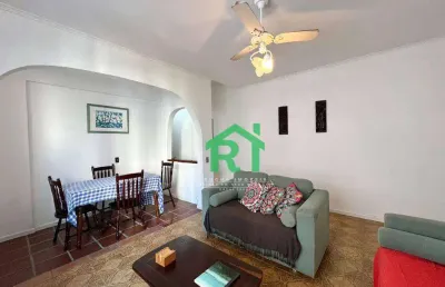 Apartamento quadra-mar com 2 dormitórios, 1 vaga de garagem, pitangueiras, guarujá/sp