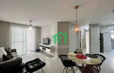 Apartamento frente mar, 3 dormitórios (1 suíte), 2 vagas, área de lazer, jardim astúrias, guarujá/sp