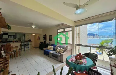 Apartamento frente mar, 3 dormitórios (2 suítes), 1 vaga, lazer,  jardim astúrias - guarujá/sp