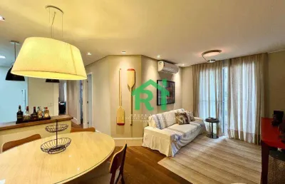 Apartamento frente mar, 3 dormitórios (1 suíte), 2 vagas, lazer, jardim astúrias - guarujá/sp