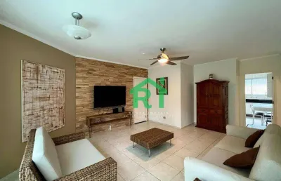 Apartamento com 3 dormitórios (1 suíte), 2 vagas, área de lazer, pitangueiras, guarujá/sp