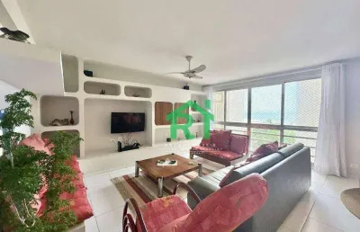 Apartamento frente mar, 3 dormitórios (1 suíte), 2 vagas, pitangueiras, guarujá/sp