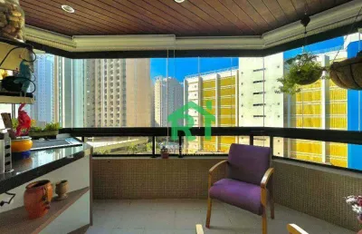 Apartamento com varanda gourmet, 3 dormitórios (1 suíte), 1 vaga, área de lazer, jardim astúrias, guarujá/sp