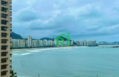 Apartamento com vista mar, 4 dormitórios (2 suítes), 1 vaga,  jardim astúrias - guarujá/sp
