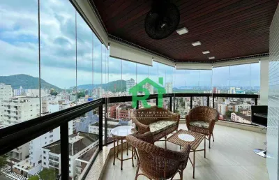 Apartamento reformado, 3 dormitórios, 1 vaga, lazer, jardim astúrias - guarujá/sp