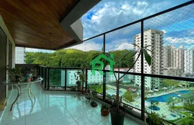 Apartamento com 2 dormitórios (1 suíte), 1 vaga, área de lazer, jardim astúrias, guarujá/sp