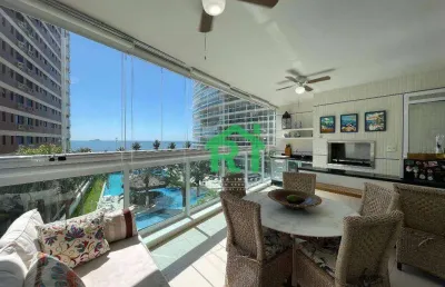 Apartamento com 3 dormitórios à venda, 115 m² por r$ 2.500.000,00 - jardim astúrias - guarujá/sp
