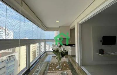 Apartamento à beira mar com 3 dormitórios (1 suíte), 2 vagas, lazer, pitangueiras, guarujá/sp