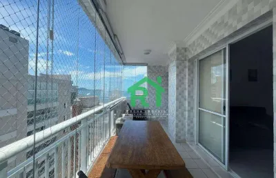 Apartamento com 2 dormitórios à venda, 80 m² por r$ 830.000,00 - jardim astúrias - guarujá/sp