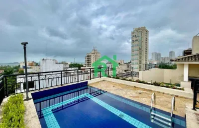 Cobertura duplex, 5 dormitórios (2 suítes), 2 vagas, área de lazer, enseada, guarujá/sp