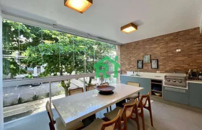 Apartamento com 3 dormitórios à venda, 122 m² por r$ 1.700.000,00 - tombo - guarujá/sp