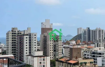 Apartamento vista ao mar 2 dormitórios à venda, 66 m² por r$ 350.000 - praia da enseada - guarujá/sp