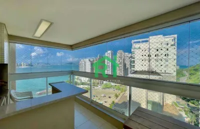 Apartamento frente mar com 3 quartos (1 suíte), 2 vagas e lazer à venda em jardim astúrias, guarujá | rocha imóveis guarujá