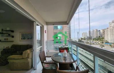 Apartamento com 2 dormitórios à venda, 78 m² por r$ 850.000,00 - jardim astúrias - guarujá/sp