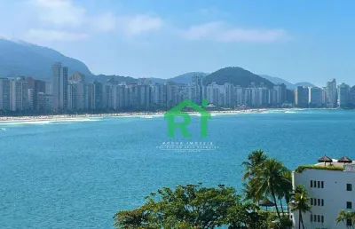Apartamento frente mar, 3 dormitórios (2 suítes), 1 vaga, lazer, jardim astúrias - guarujá/sp