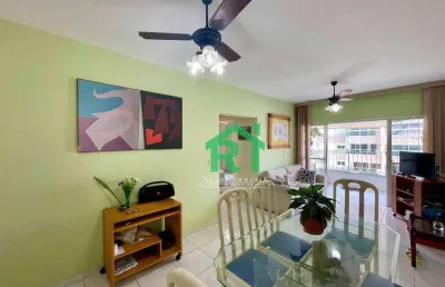 Apartamento com 2 dormitórios, 1 vaga, jardim astúrias, guarujá/sp
