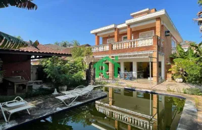 Casa com 4 dormitórios à venda, 350 m² por r$ 1.500.000,00 - acapulco - guarujá/sp