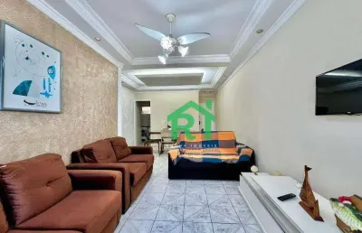 Apartamento com 2 dormitórios à venda, 80 m² por r$ 480.000,00 - jardim astúrias - guarujá/sp
