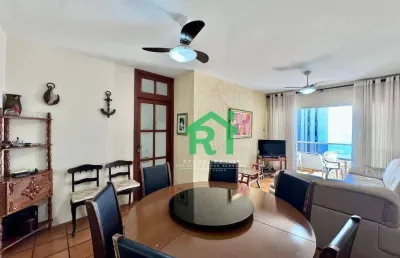 Apartamento com 3 dormitórios à venda, 110 m² por r$ 840.000,00 - jardim astúrias - guarujá/sp