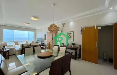 Apartamento frente mar, 3 dormitórios (3 suítes), 1 vaga, pitangueiras, guarujá/sp