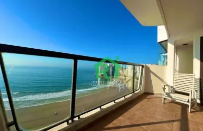 Apartamento frente mar, 4 dormitórios (1 suíte), 2 vagas, jardim astúrias - guarujá/sp