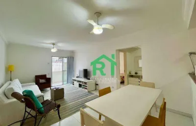 Apartamento com vista mar, 2 dormitórios (1 suíte), 1 vaga, área de lazer, pitangueiras - guarujá/sp