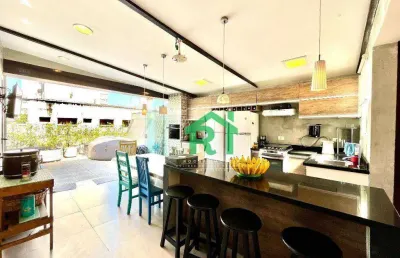 Cobertura à venda, 190 m² por r$ 700.000,00 - enseada - guarujá/sp