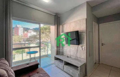 Apartamento 2 dormitórios, lazer completo, 58m². venda r$410.000 locação r$3.000/mês - enseada - guarujá/sp