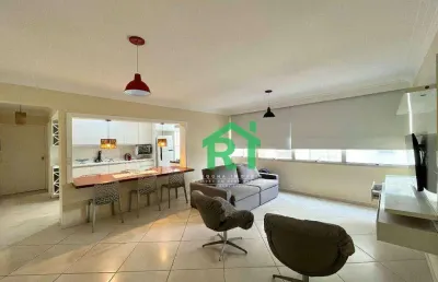 Apartamento com 2 dormitórios, 1 vaga, jardim astúrias, guarujá/sp