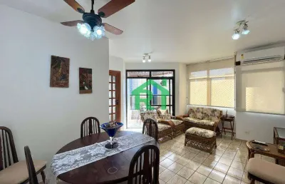 Apartamento com 3 quartos (1 suíte), 1 vaga, lazer, jardim astúrias, guarujá/sp