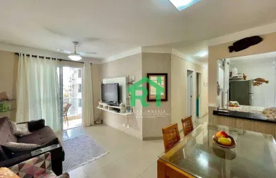 Apartamento frente mar, 3 dormitórios (1 suíte), 2 vagas, lazer, jardim astúrias - guarujá/sp