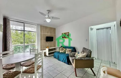 Apartamento vista para o mar, com 2 dormitórios à venda, 55 m² por r$ 370.000 - pitangueiras - guarujá/sp