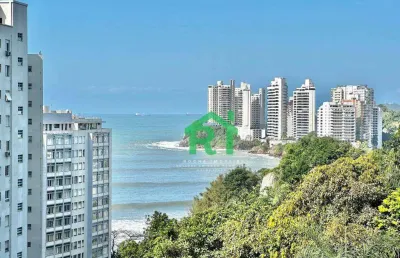 Apartamento beira mar, vista mar, 3 dormitórios (1 suíte), 1 vaga, lazer, pitangueiras, guarujá/sp.