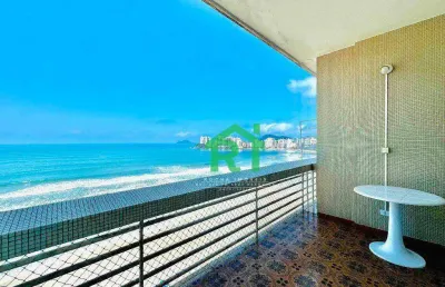 Apartamento vista total para o mar, com 4 dormitórios à venda, 150 m² por r$ 990.000 - pitangueiras - guarujá/sp