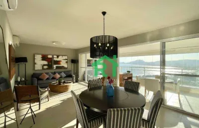 Apartamento vista mar 3 quartos, lazer completo. venda, 158m² r$1.400.000 - enseada - guarujá/sp