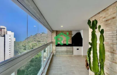 Apartamento beira-mar 2 quartos, lazer completo. venda, 88m² r$800.000 – jardim astúrias - guarujá/sp