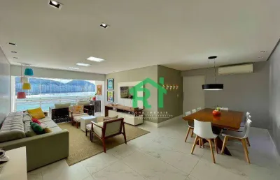 Apartamento frente mar com 3 quartos (2 suítes), 1 vaga e lazer à venda em jardim astúrias, guarujá i rocha imóveis guarujá