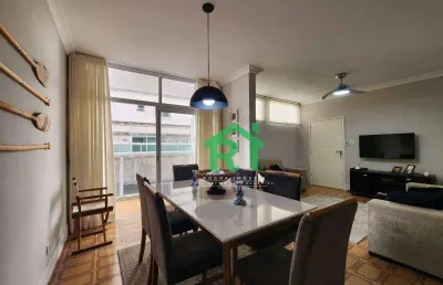 Apartamento beira mar, 4 dormitórios, sacada, 1 vaga de garagem, pitangueiras, guarujá/sp